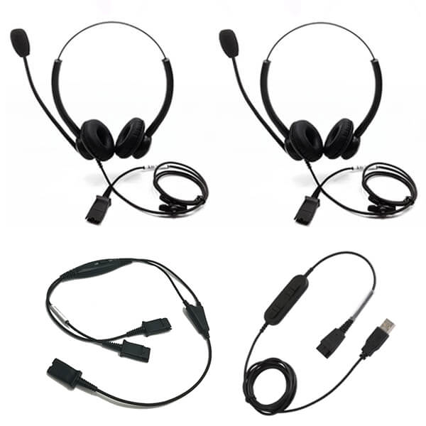 YTraining Lead Headset Bundle (QD to USB) Headset Store